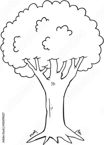 Tree Doodle Vector Illustration Art
