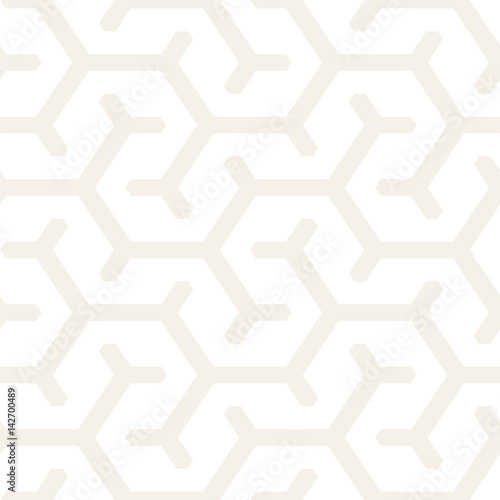 Vector Seamless Interlacing Lines Pattern. Repeating Geometric Background With Hexagonal Lattice.