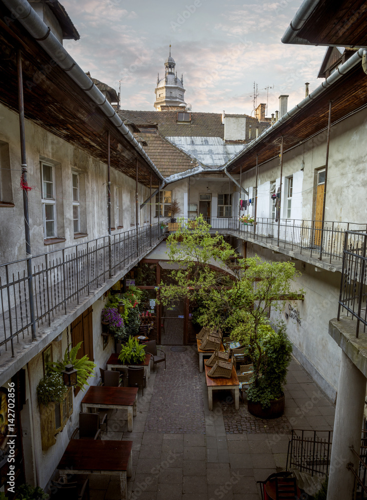 Obraz premium Jewish Quarter of the Kazimierz district in Krakow, Poland