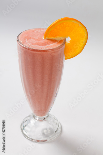 Wallpaper Mural Glass of fresh healthy strawberries smoothie in the glass Torontodigital.ca