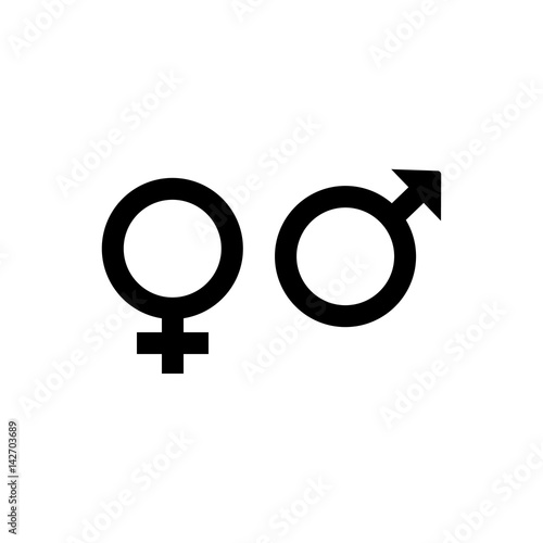 Gender symbol. Vector illustration.