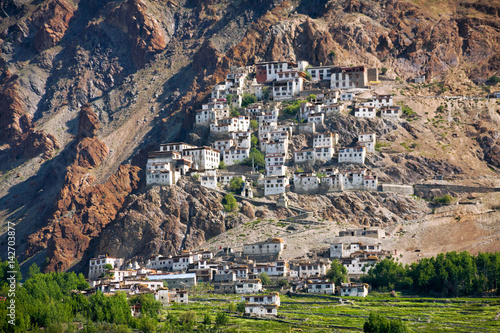 Monastery Kursha Monastery in Zanskar valley. Ladakh, Jammu and Kashmir photo