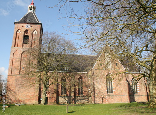 Hippolytus Church from the 15th century in Middelstum. The Netherlands