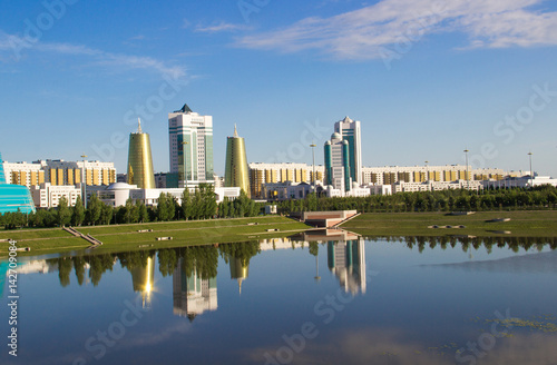 Астана, Ак-Орда с отражением, Казахстан, столица