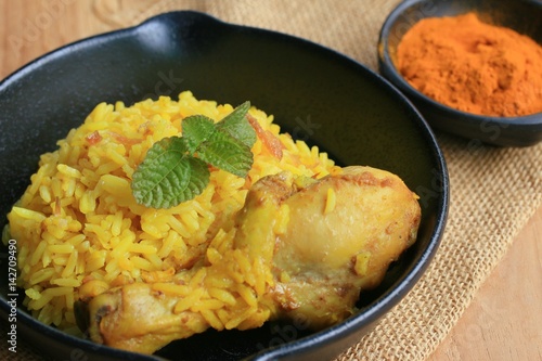 biryani rice  with chicken