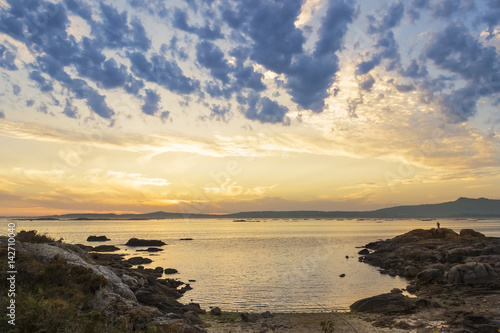 Quilma beach at dusk