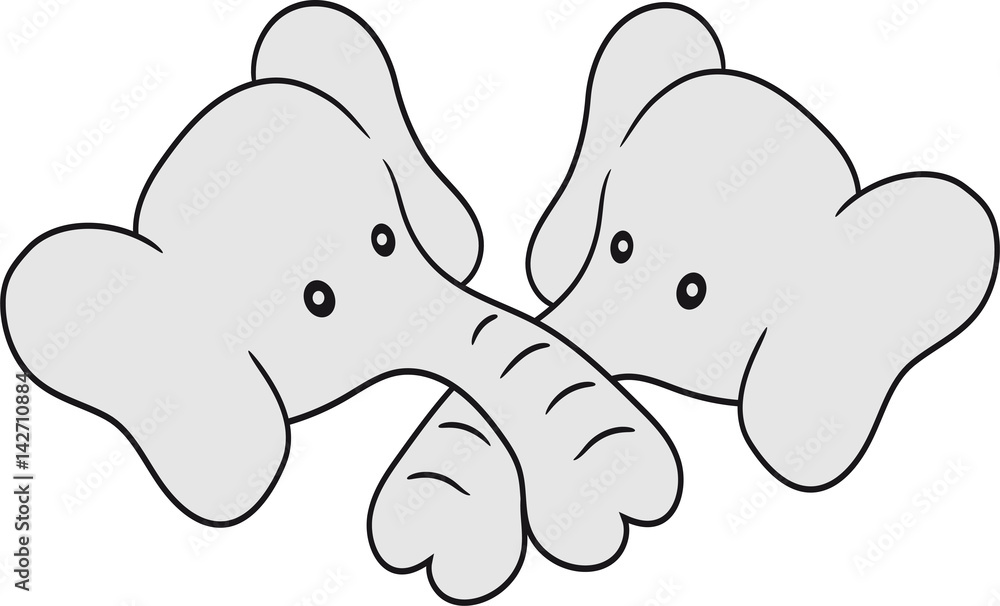 paar 2 freunde team geschwister liebe kopf gesicht kleiner süßer baby elefant kind niedlich gemalt paar 2 freunde team geschwister liebe kopf gesicht kleiner süßer baby elefant kind niedlich gemalt
