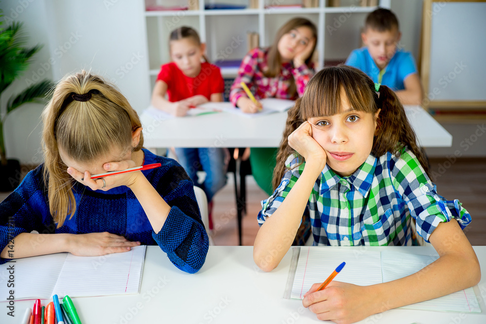 Two bored students