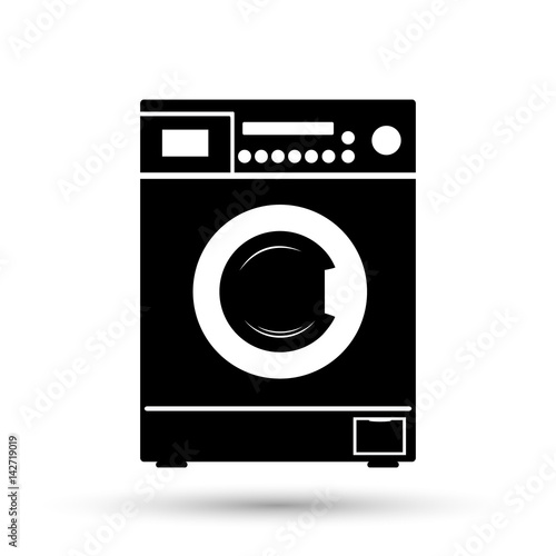 Washing machine icon vector