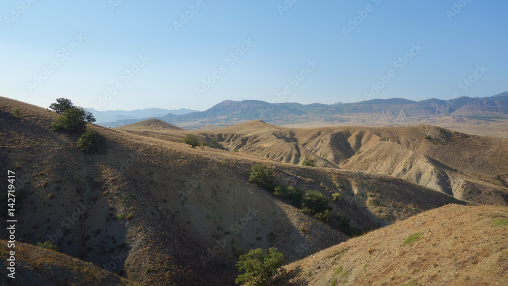 Beautiful landscape in summer travel.