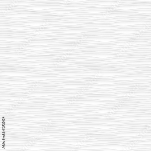Fototapeta Naklejka Na Ścianę i Meble -  White texture. abstract pattern seamless. wave wavy geometric modern.