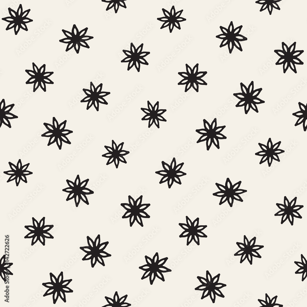 Vector seamless freehand pattern. Abstract background with floral brush strokes. Hand drawn texture Vector seamless freehand pattern. Abstract background with floral brush strokes. Hand drawn texture