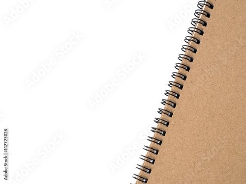Brown cover note book