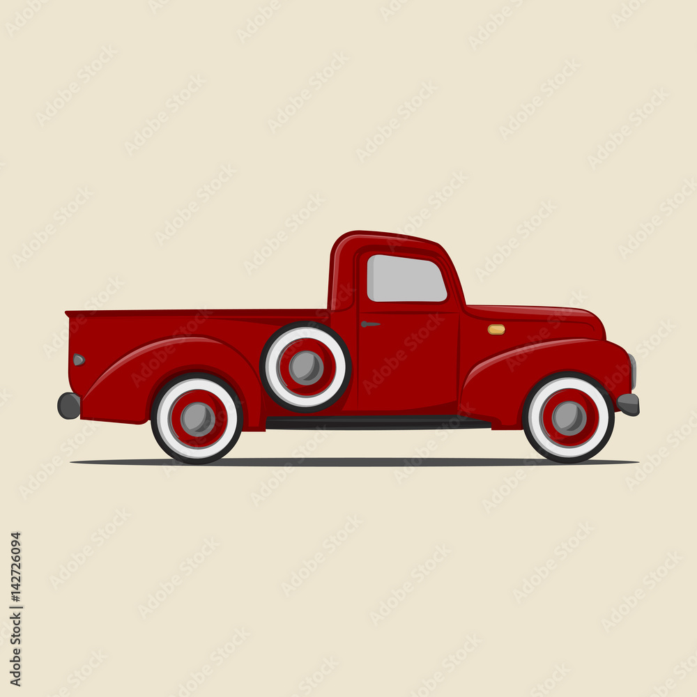 Retro pickup truck Retro pickup truck