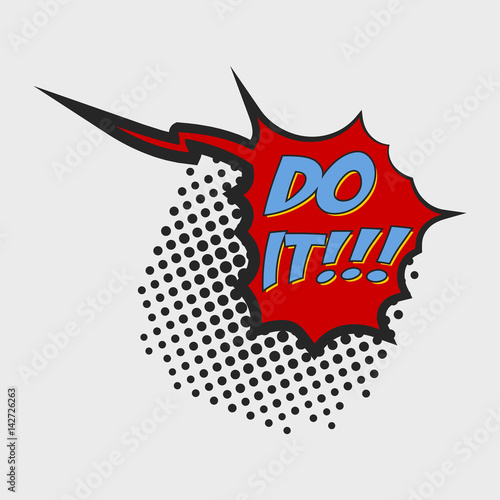 Do it Comic Book Bubble Text