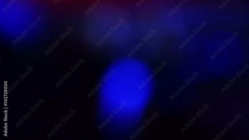 Red, blue and white bokeh light as abstract background
