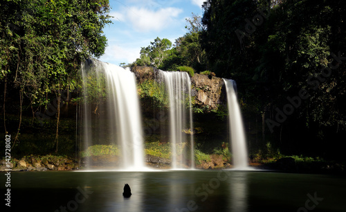 Tat Cham Pee Waterfall in Bolaven  Laos