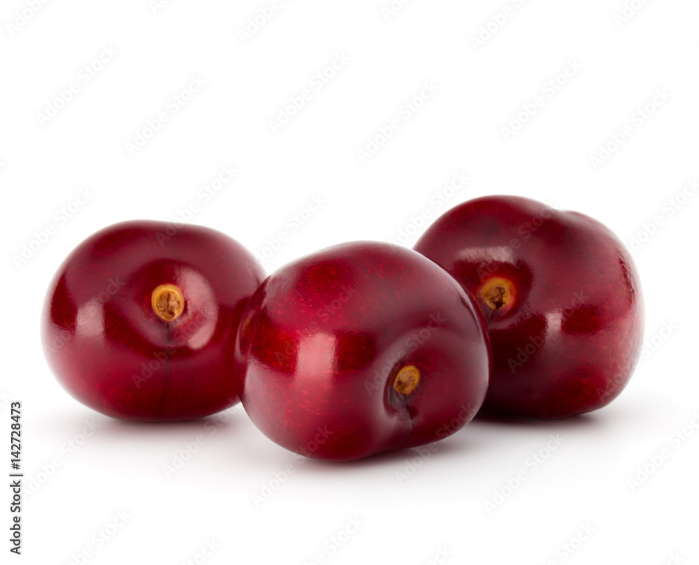 Sweet cherry berries isolated on white background cutout Sweet cherry berries isolated on white background cutout