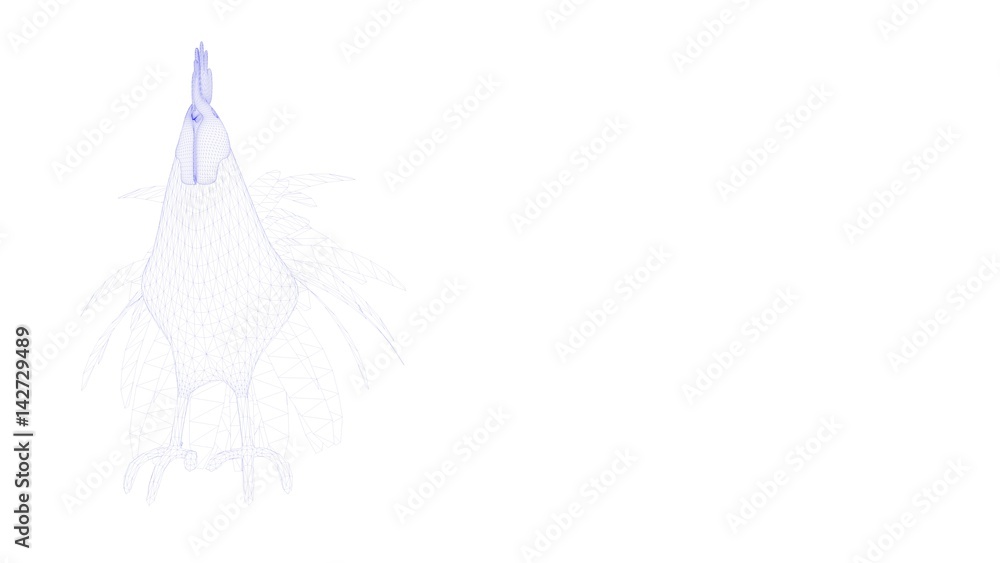 3d rendering of an outlined object 3d rendering of an outlined object