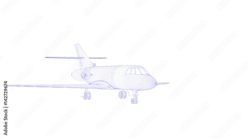 3d rendering of an outlined object 3d rendering of an outlined object