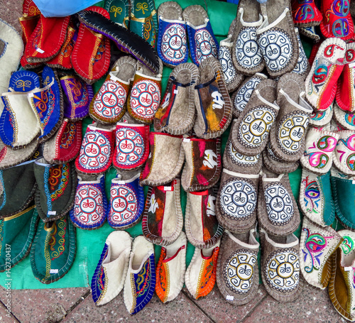 Kazakh wool slippers