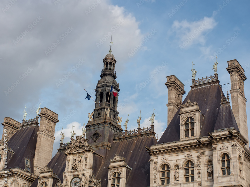 Fototapeta premium The City Hall in Paris, France