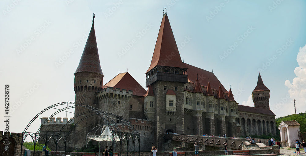 Corvins Castle, XV century , located in Romania, on the Center of Hunedoara City, southwestern part of Transylvania