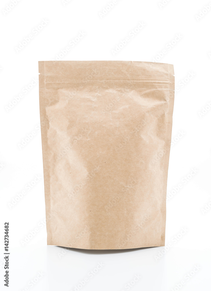 paper bag on white paper bag on white