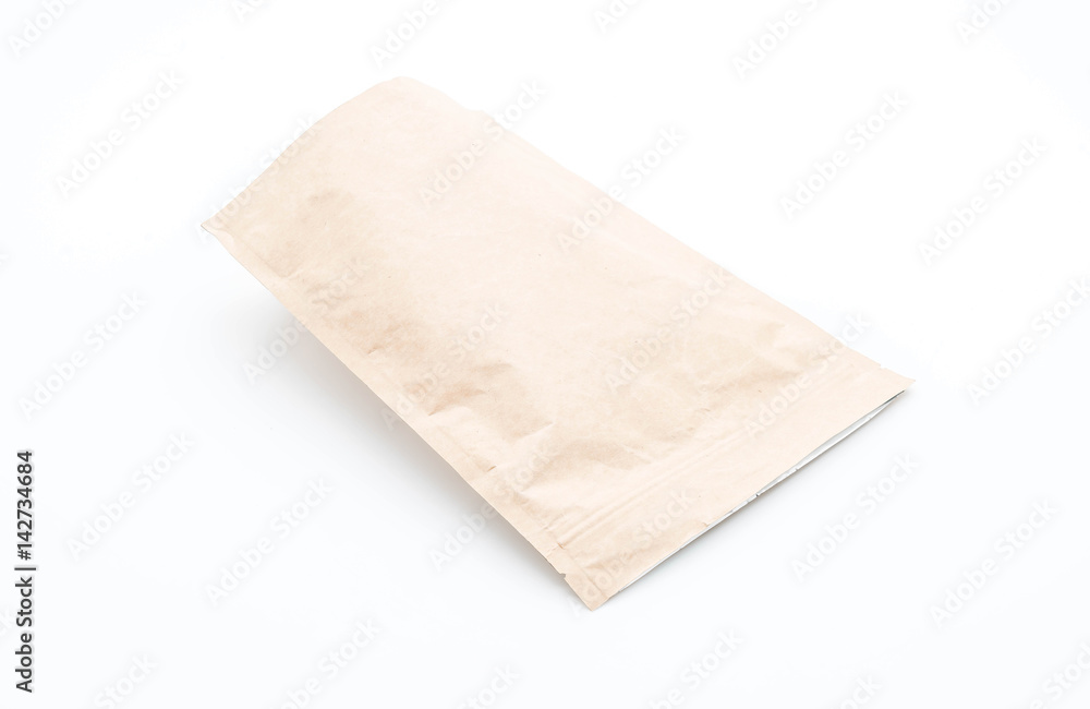 paper bag on white paper bag on white