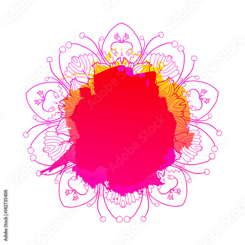 Hot colored artistic background