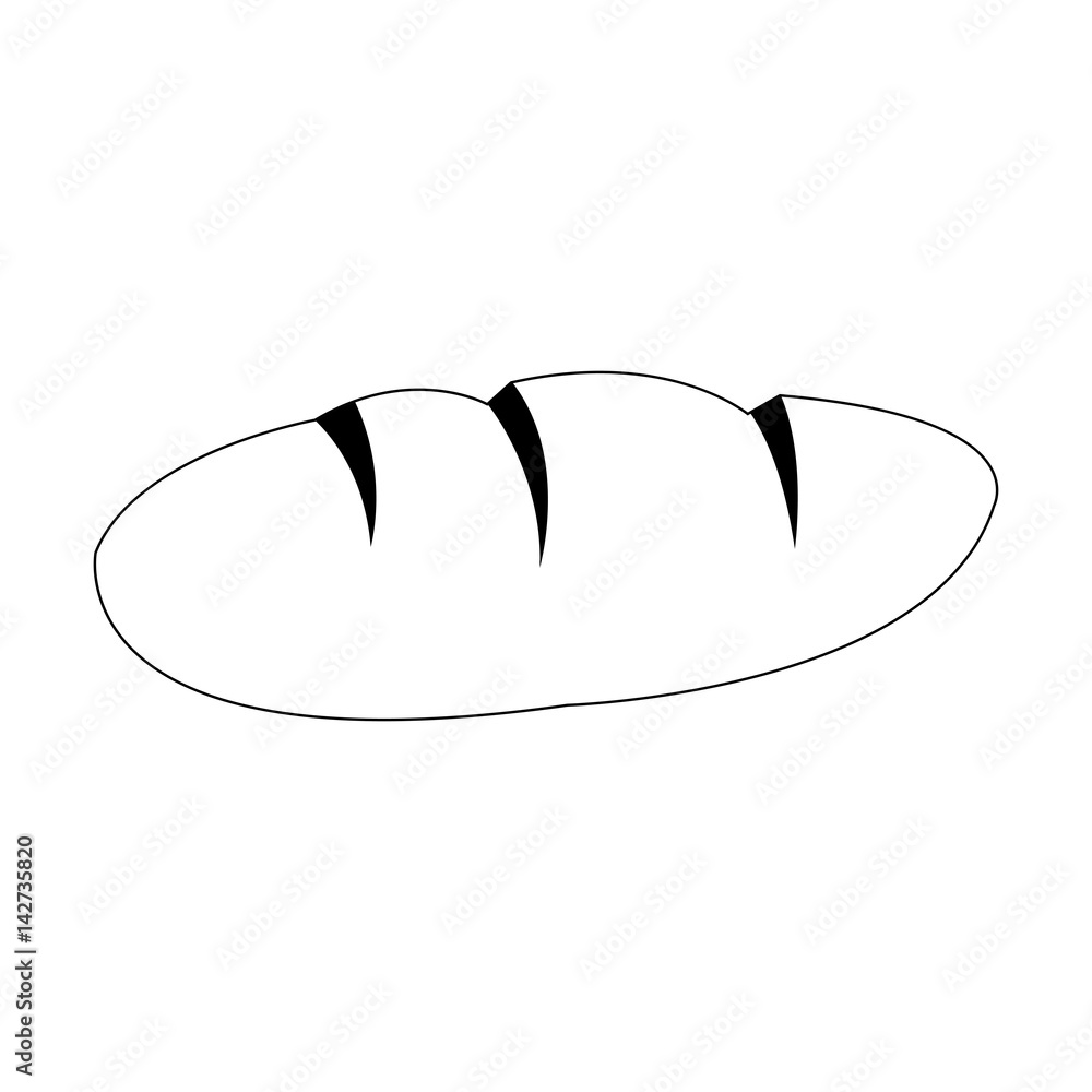 bread icon over white background. vector illustration bread icon over white background. vector illustration