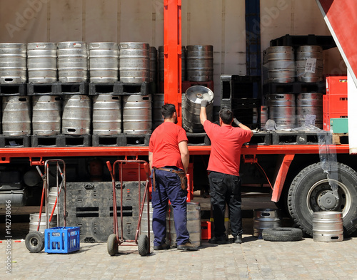 deliverers of beer barrils