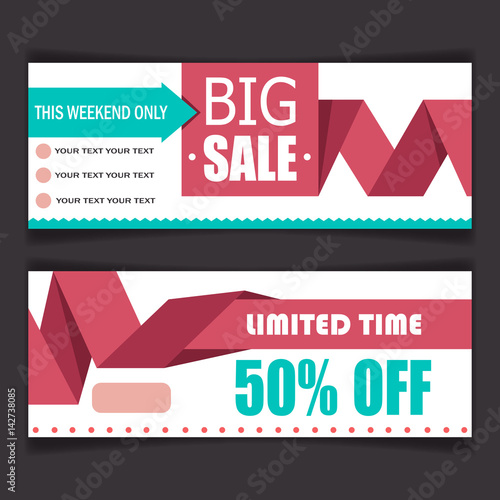 sale. Vector banners set