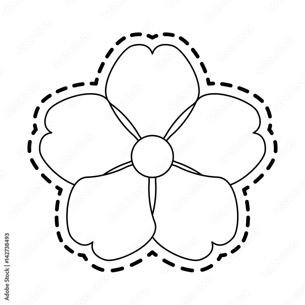 delicate flower icon image vector illustration design delicate flower icon image vector illustration design