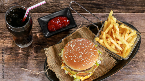 burger, frites & coca cola 2