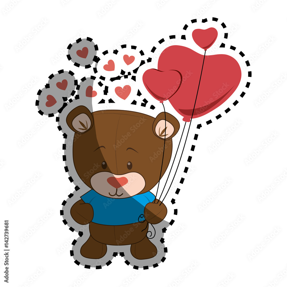 cute bear teddy icon vector illustration design cute bear teddy icon vector illustration design