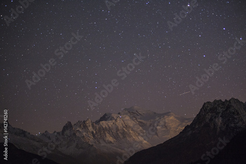 Mont blanc by night