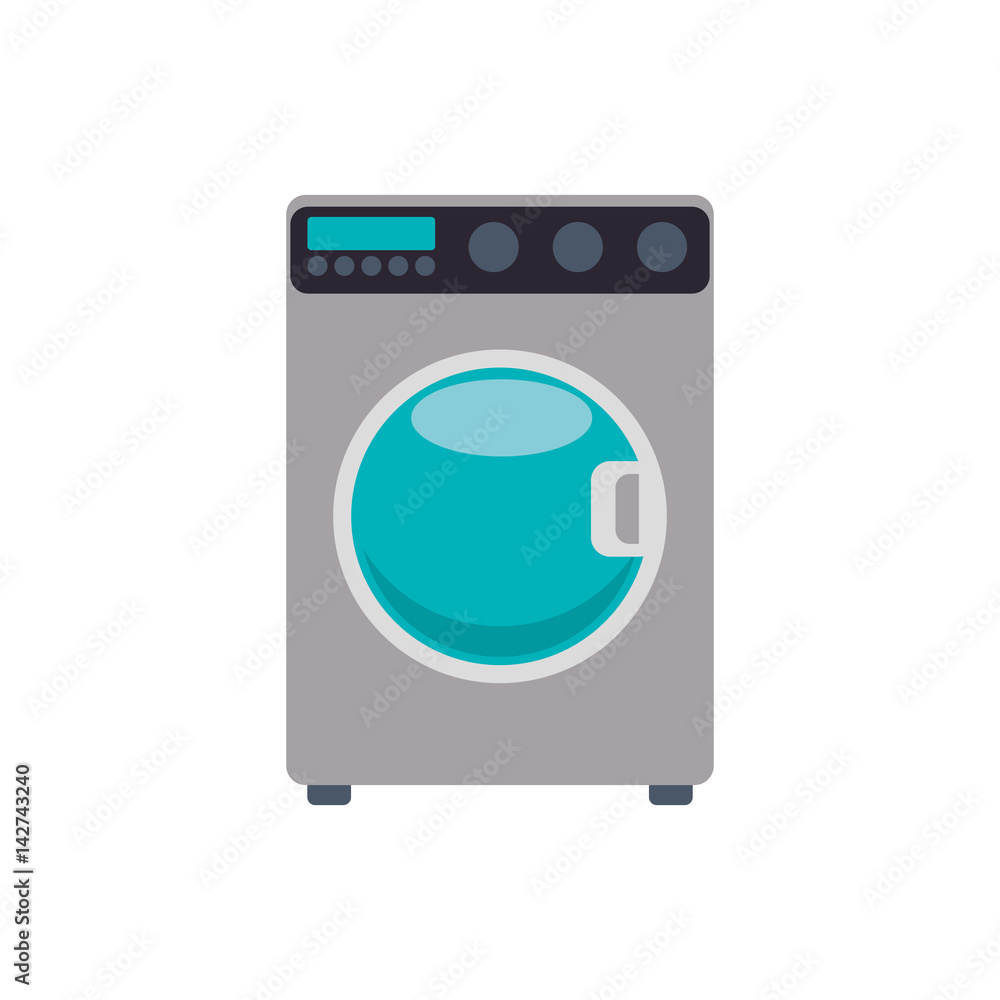 washing machine laundry icon vector illustration graphic design