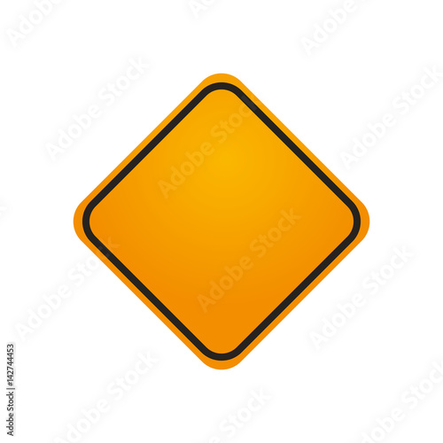 Free Download traffic sign danger warning blank vector icon illustration - GFXLoad