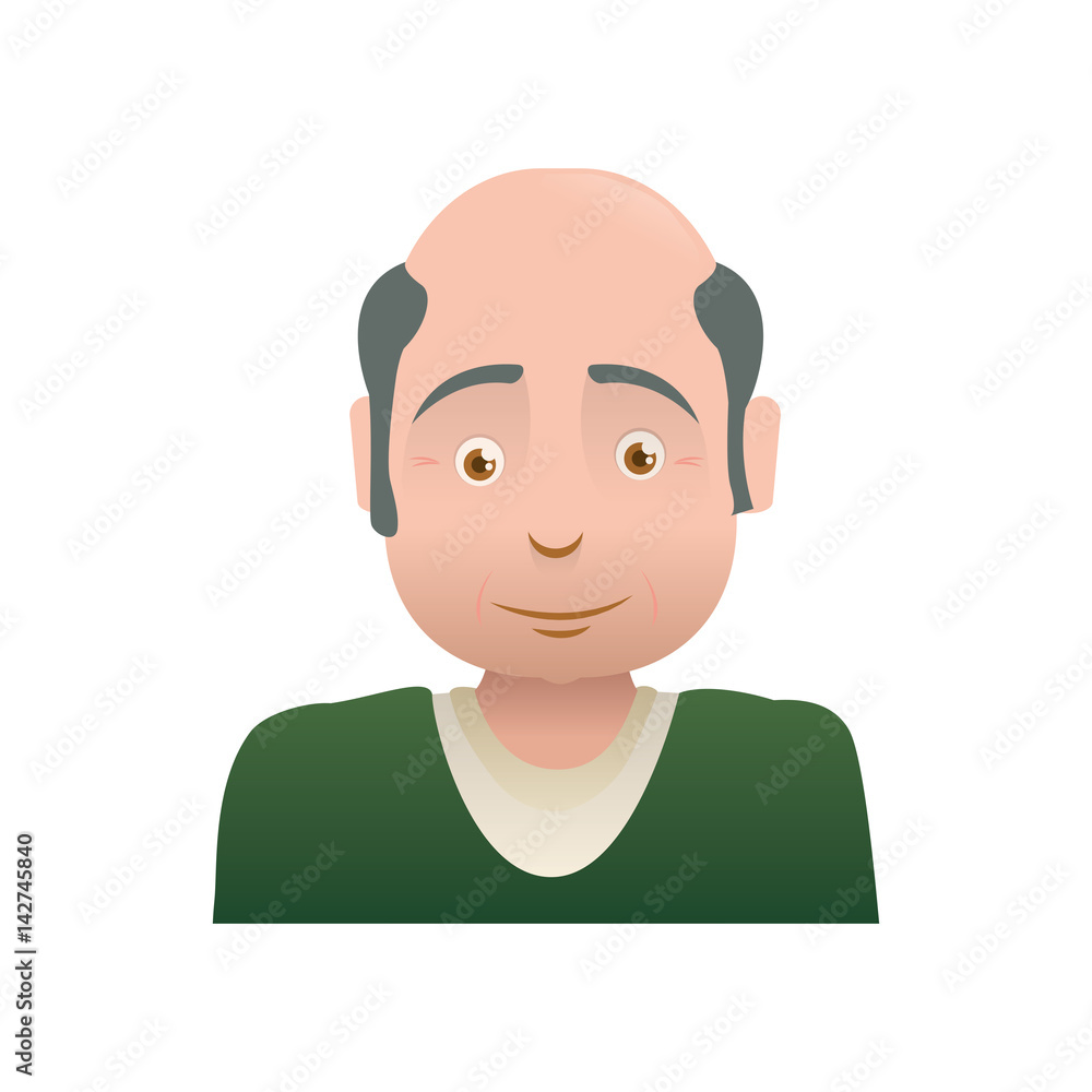 adult male avatar elder vector icon illustration adult male avatar elder vector icon illustration