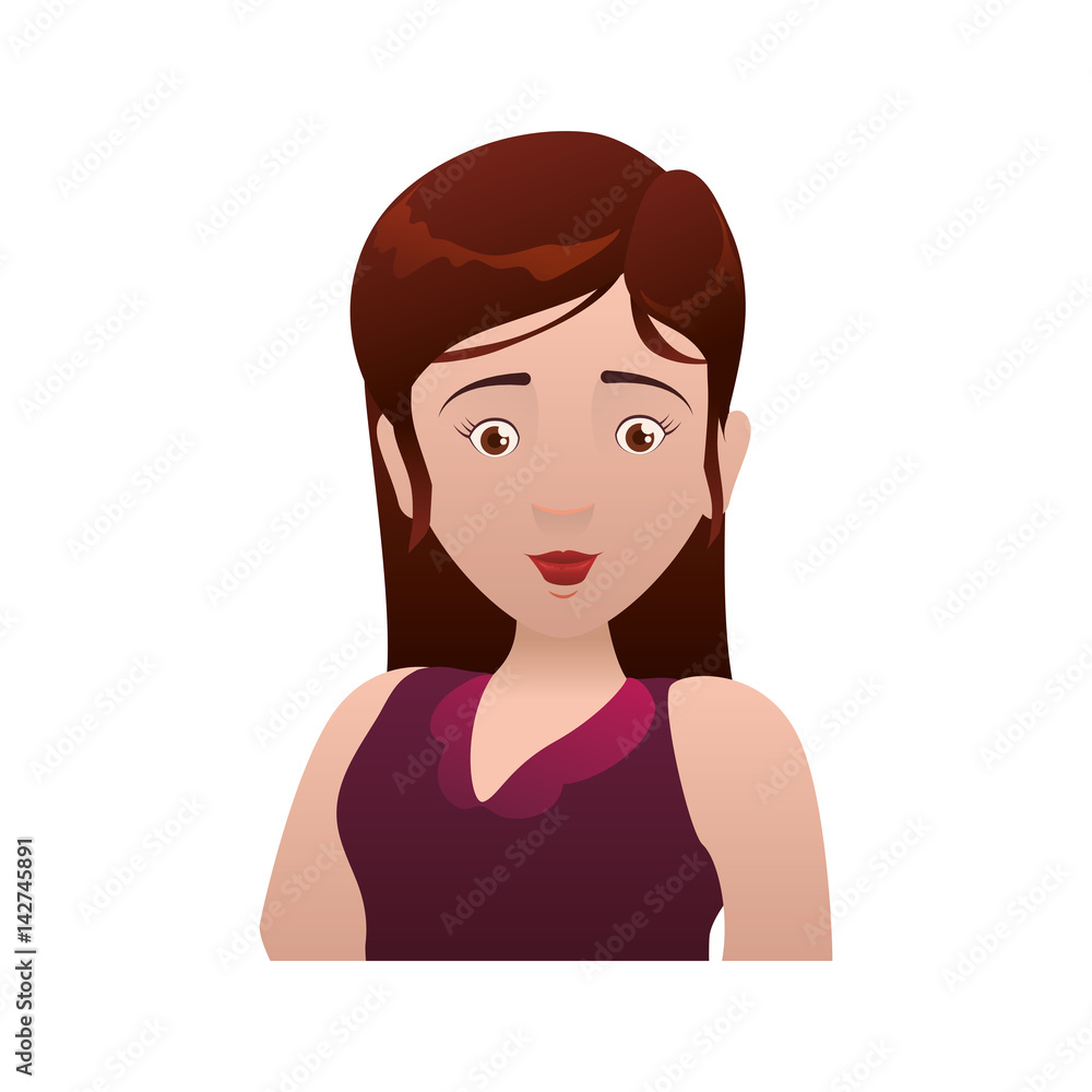 female woman adult young vector icon illustration female woman adult young vector icon illustration