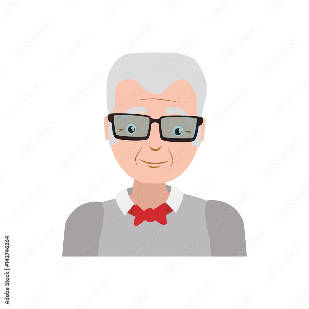 adult male avatar elder vector icon illustration adult male avatar elder vector icon illustration