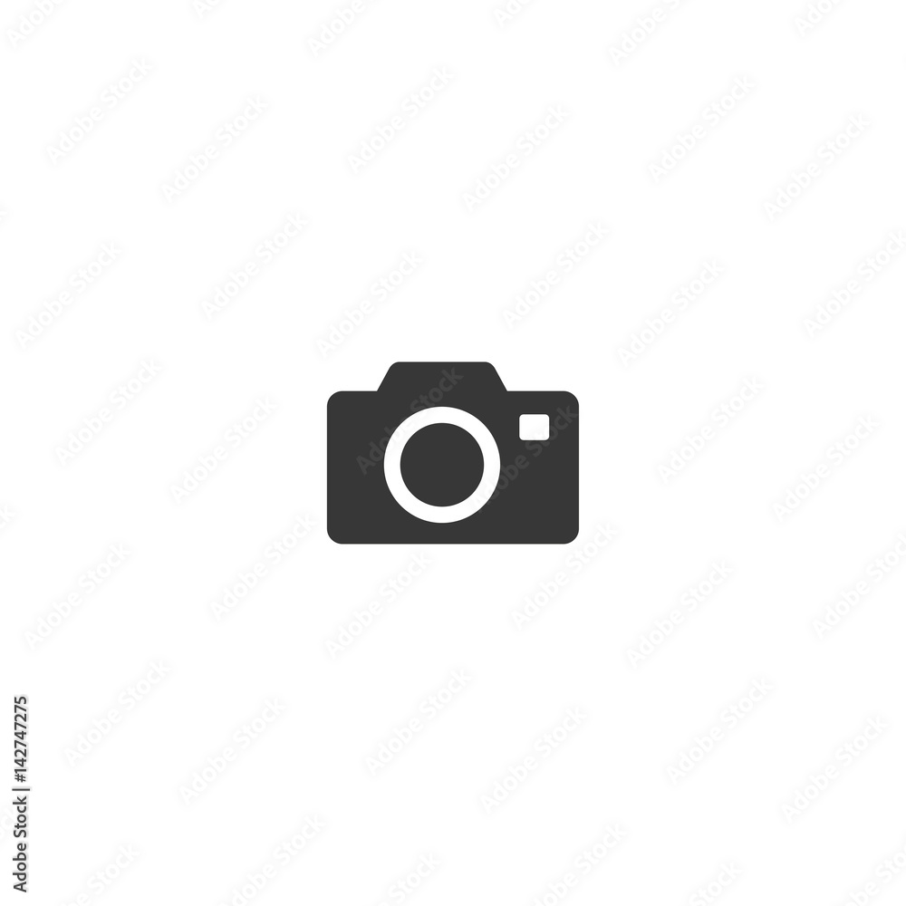 photo camera icon on white background