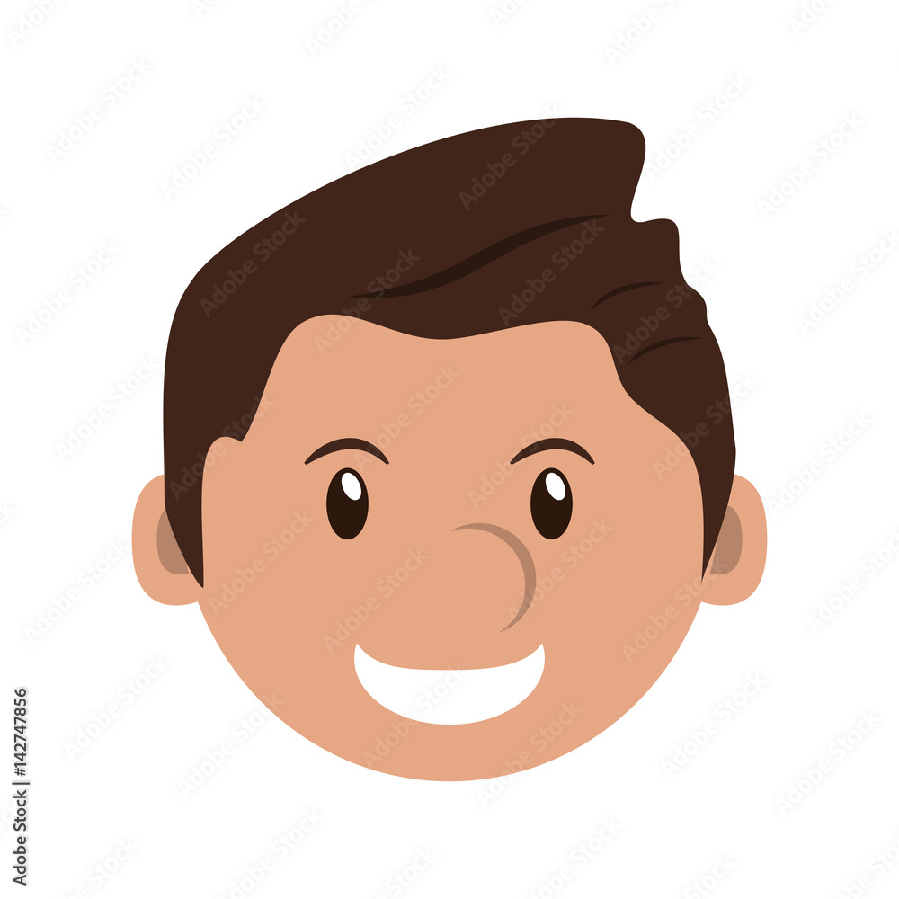 happy man cartoon icon over white background. colorful design. vector illustration happy man cartoon icon over white background. colorful design. vector illustration