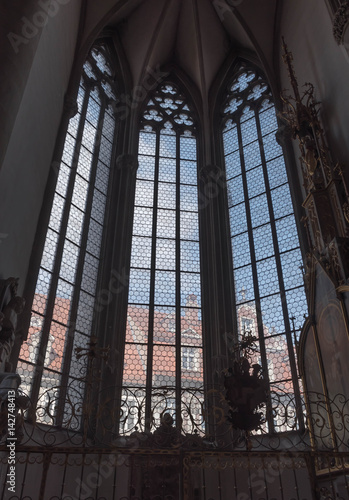 Kirchenfenster Dom Augsburg von innen