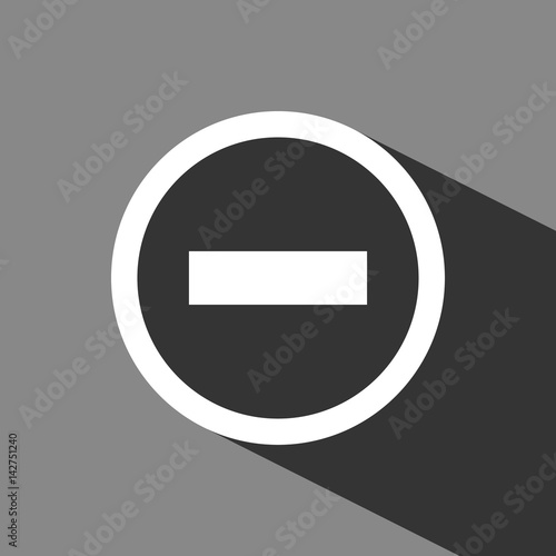 minus icon stock vector illustration flat design