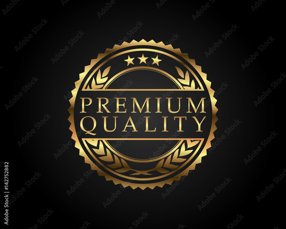 Premium Quality Badge Gold