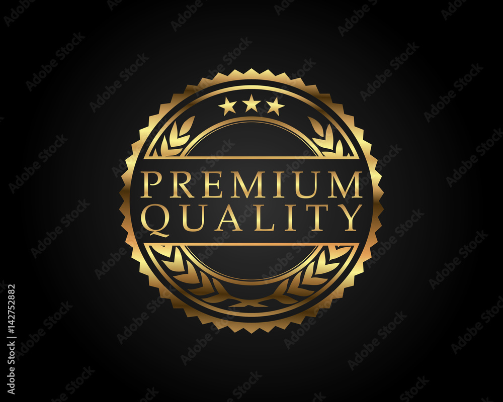 Fototapeta premium Premium Quality Badge Gold