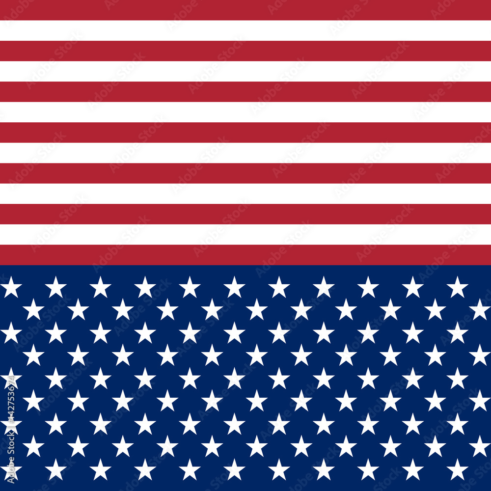 Premium Vector  Flag usa stars and stripes pattern background with map  united states