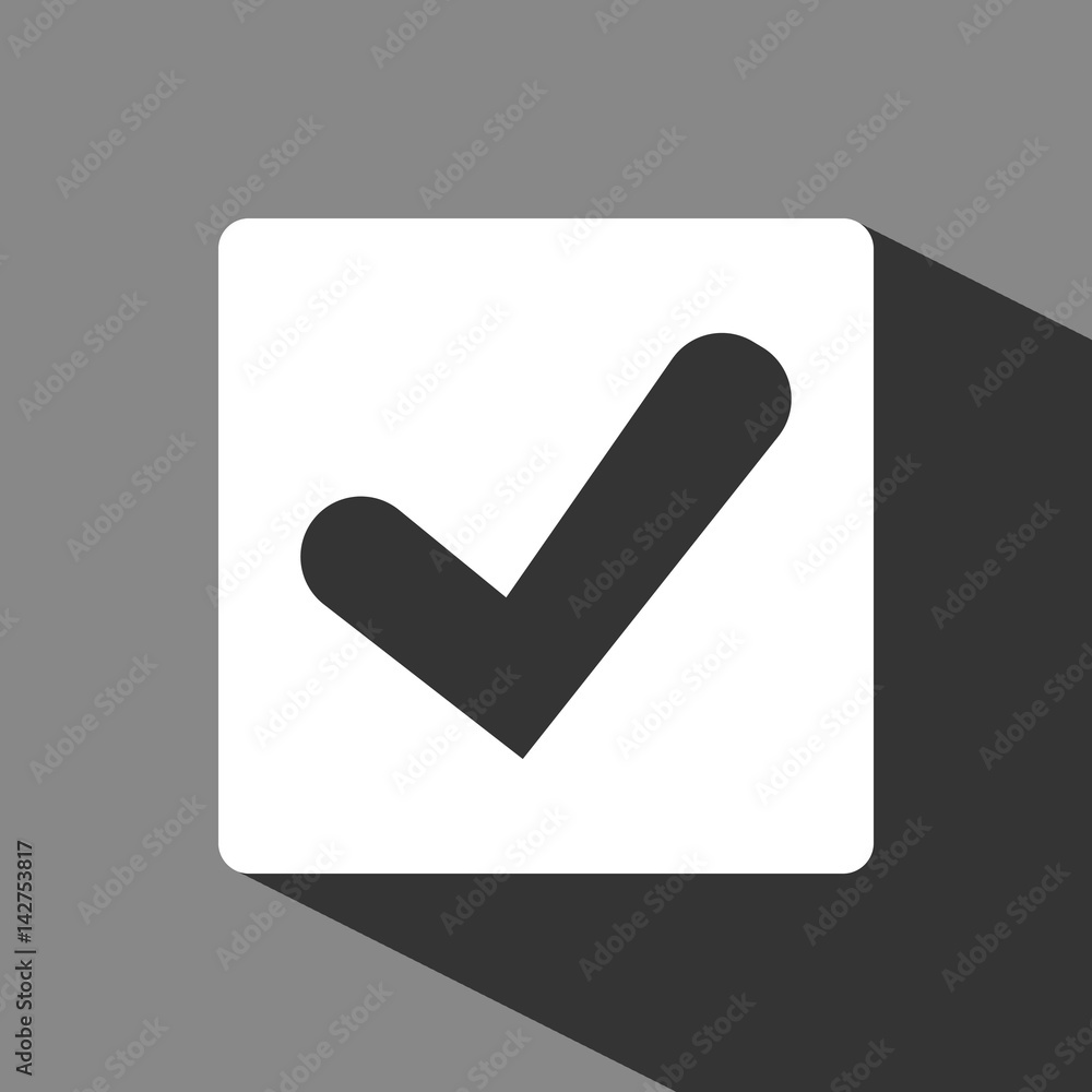 Confirm icons; vector illustration. Flat design style Confirm icons; vector illustration. Flat design style